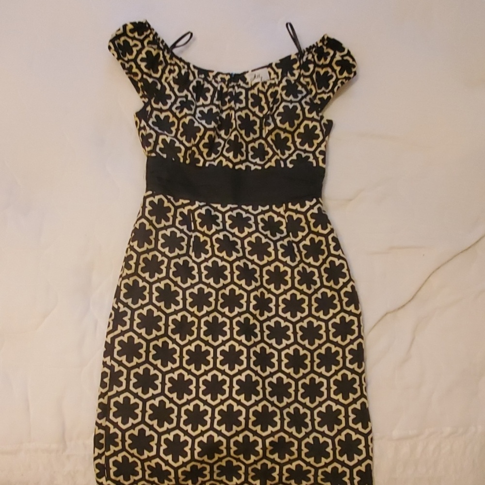 Milly silk dress cap sleeve